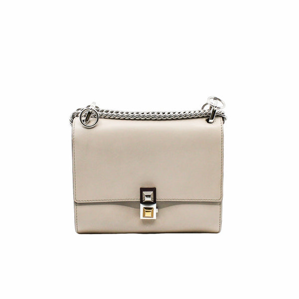 Kan I Shoulder Bag Small Calfskin grey - L'UXE LINK