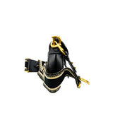 thumbnail small saddle bag in strap grained calfskin in ghw