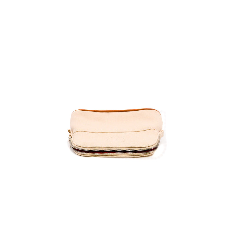 mini bolide pouch in canvas beige phw