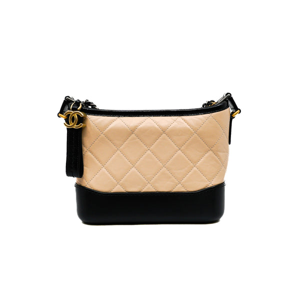 Gabrielle small beige and black