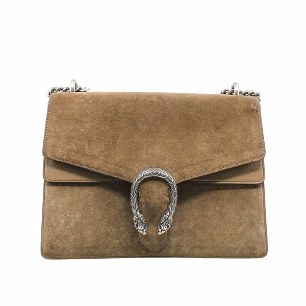 dionysus large suede brown phw