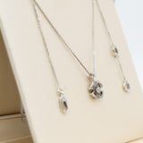 thumbnail small fiorever diamond necklace in 18k white gold seri VL72XXX