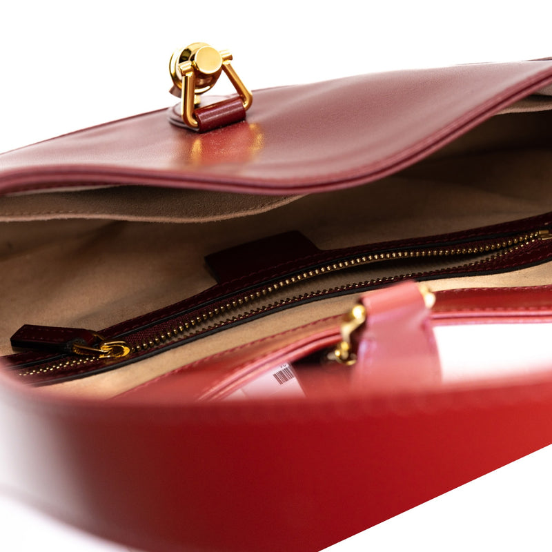 Jackie 1961 in leather red ghw - L'UXE LINK