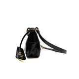 thumbnail 2002 leather shoulder bag in shinny black