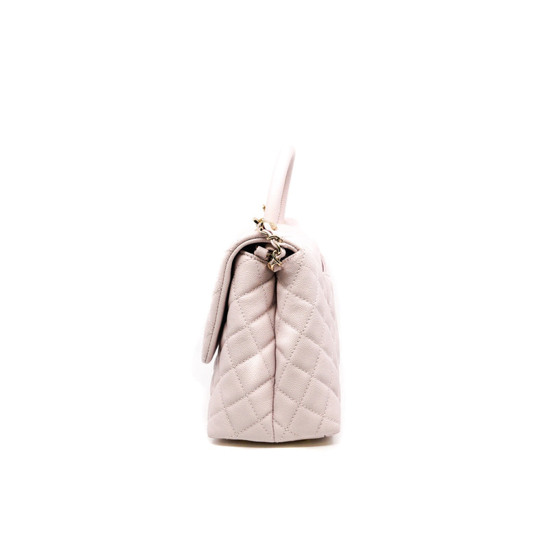 medium coco handle in caviar light pink ghw seri30