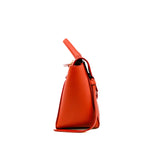 thumbnail small belt bag in red leather ghw