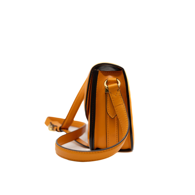pont 9 with strap in smooth calfskin gold ghw - L'UXE LINK