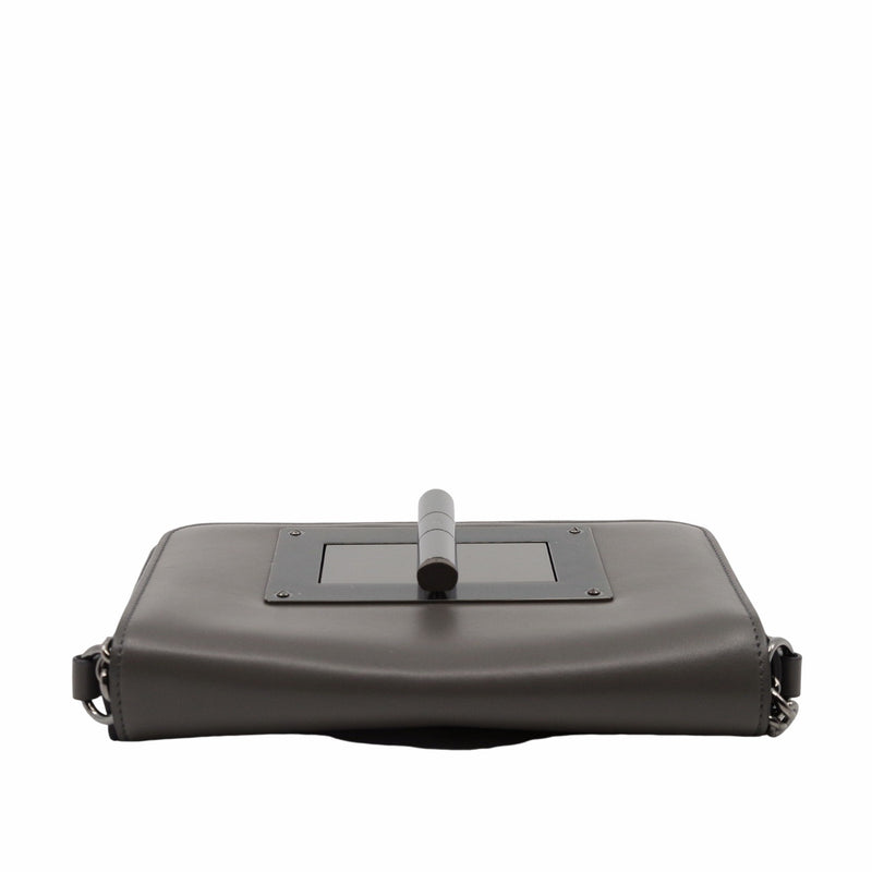 Natalia Chain Shoulder Bagg Leather Black phw - L'UXE LINK