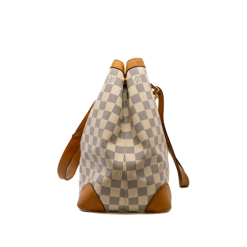 Hampstead MM Damier Azur Tote Bag Ghw 2011 - L'UXE LINK