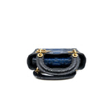thumbnail new medium lady Dior in python blue to black ghw（missing strap）
