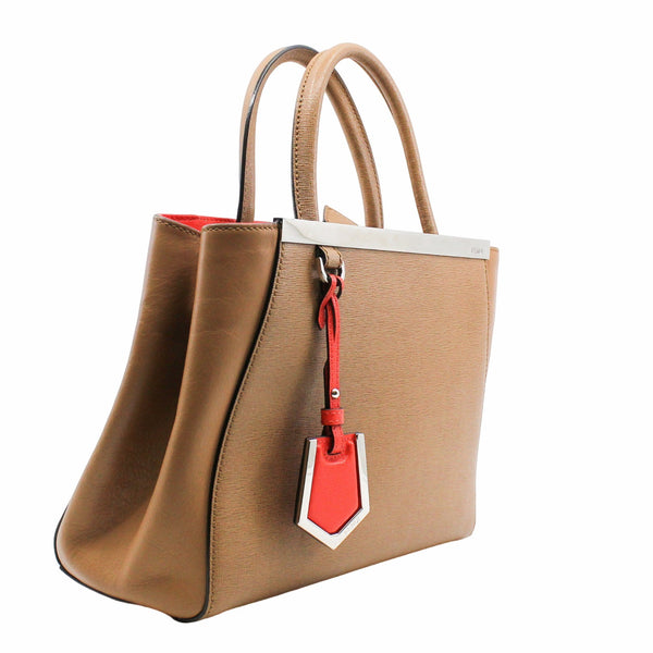 2Jours Bag Leather Petite small tan color GHW