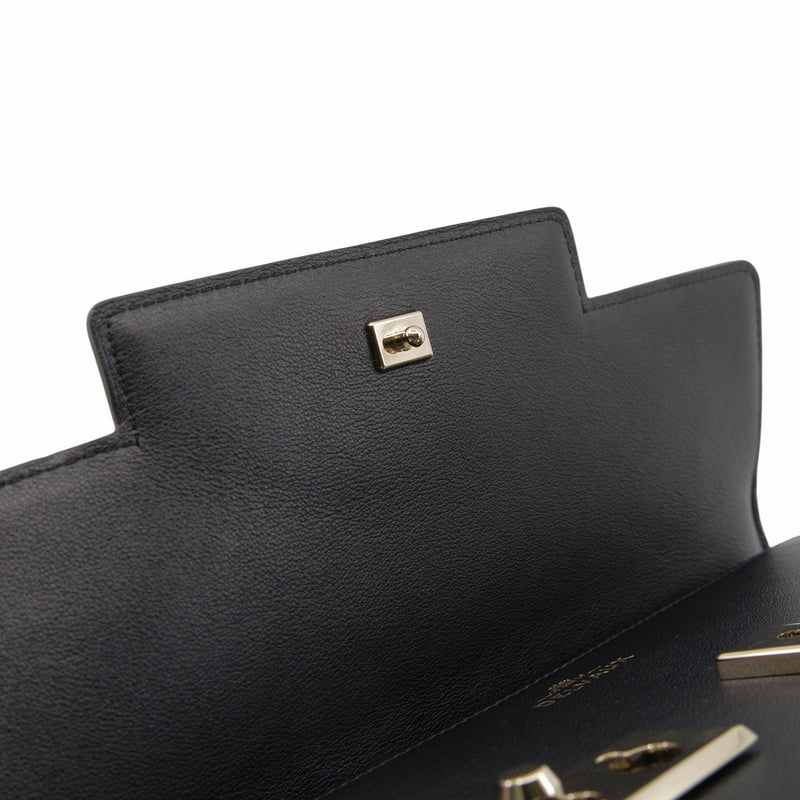 Tempete Top Handle leather black light ghw - L'UXE LINK