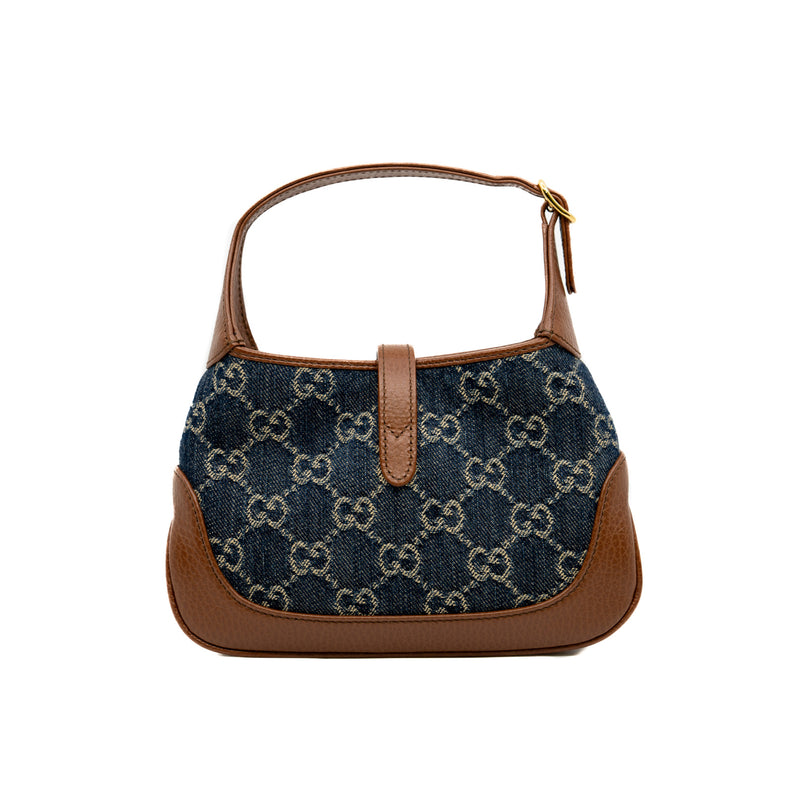 mini Jackie 1961 in denim/brown leather ghw 2022