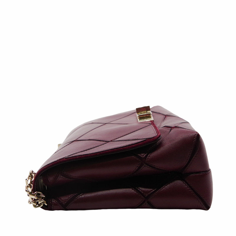 Flap Bag  MM Wine Red - L'UXE LINK