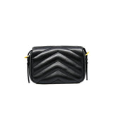 thumbnail small Loulou bag in black leather ghw