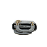 thumbnail mini lady dior in grey crocodile rghw with crystal 2021