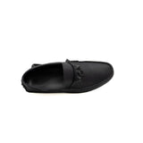 thumbnail men leather flat navy #40