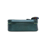thumbnail medium Top handle vanity box in caviar blue and purple