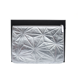 thumbnail cf clutch in calfskin silver phw seri22
