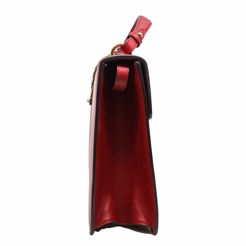 top handle slyvie medium red ghw - L'UXE LINK