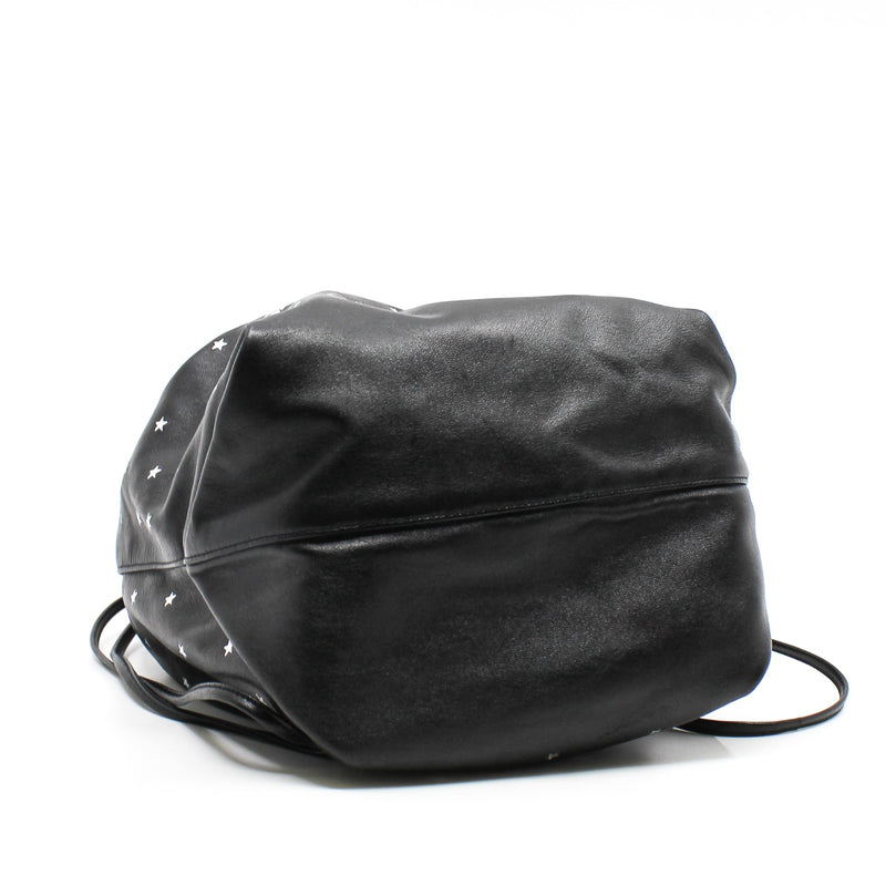 black tote with silver stars phw - L'UXE LINK