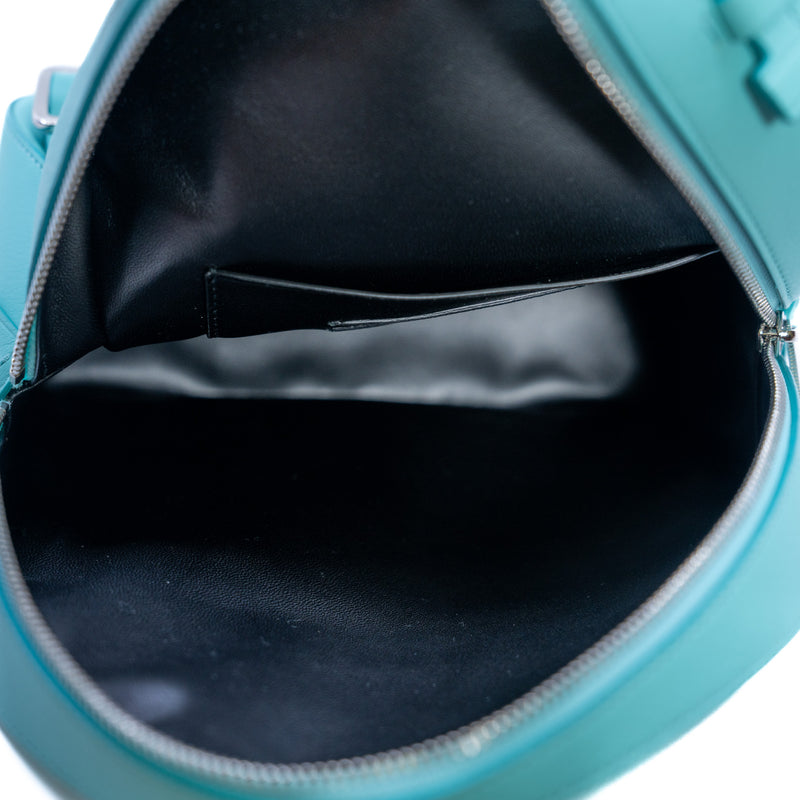 Backpacks Casual Style Calfskin Leather Elegant Style Logo Blue PHW - L'UXE LINK