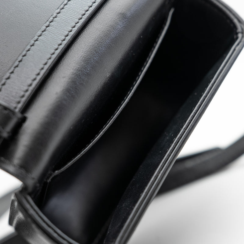 mini claude bag in calfskin black ghw