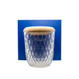 thumbnail st louis folia candleholder in crystal/wood