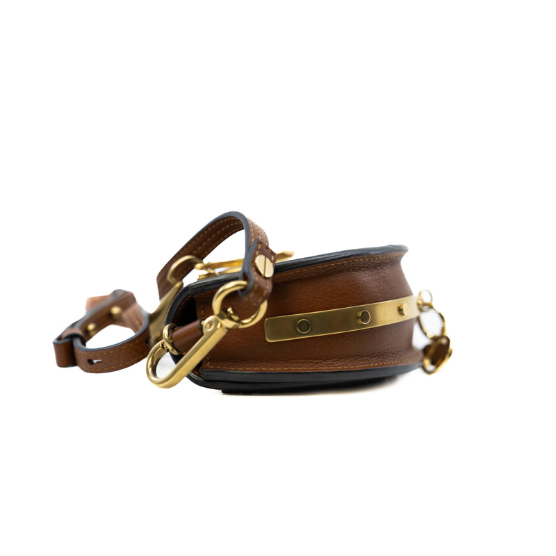 Small Nile Minaudière In Brown Calfskin Leather Handbag GHW - L'UXE LINK