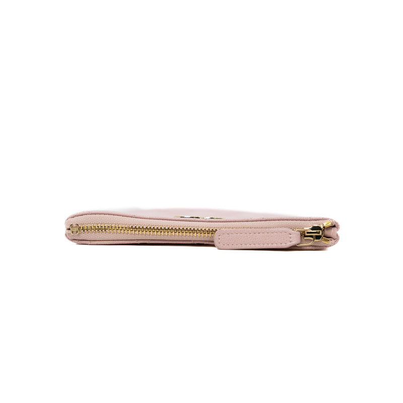 Mini Classic O Case In Pink Caviar Leather Quilted Pouch GHW - L'UXE LINK