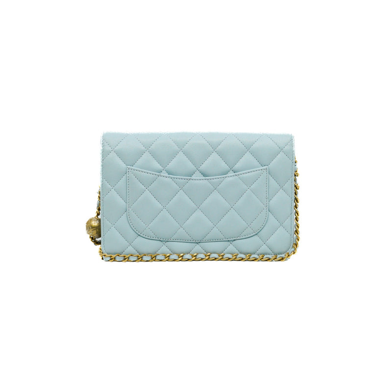 woc in baby blue lambskin with pearl crush ghw
