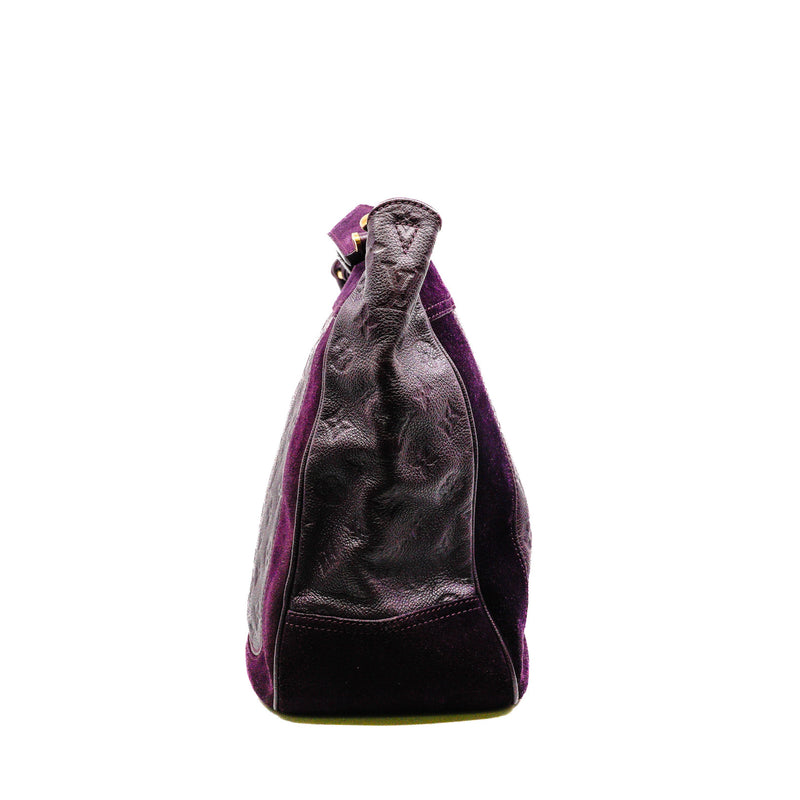 Audacieuse MM Monogram Empreinte Aube Purple Suede/Calf GHW With Strap - L'UXE LINK