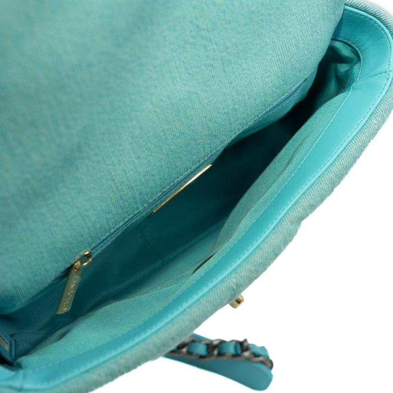 19 medium in denim lake green ghw seri 31