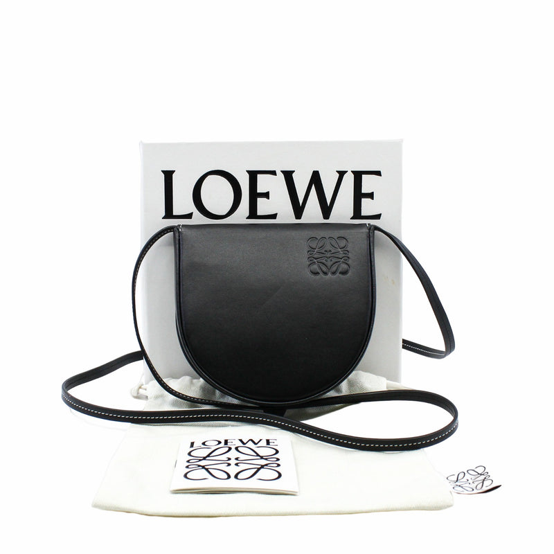heel pouch  leather  black