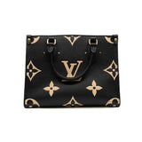 thumbnail onthego pm in Monogram Empreinte Leather black/ beige ghw