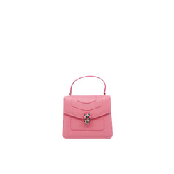 serpenti top handle pink mix green side bag - L'UXE LINK