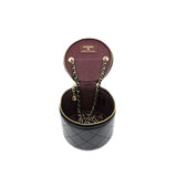 thumbnail cc round vanity case shoulder bag in black lambskin seri3129XXXX