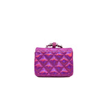 thumbnail Metallic pink patent leather pouch phw
