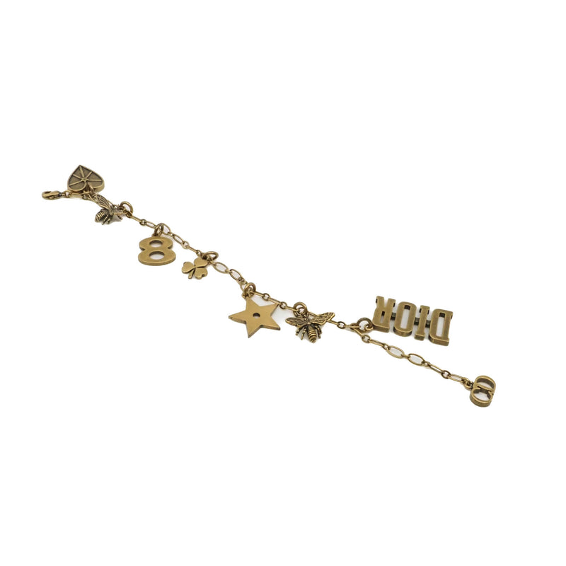 Lucky Charm In Gold Plated Metal Bracelet - L'UXE LINK