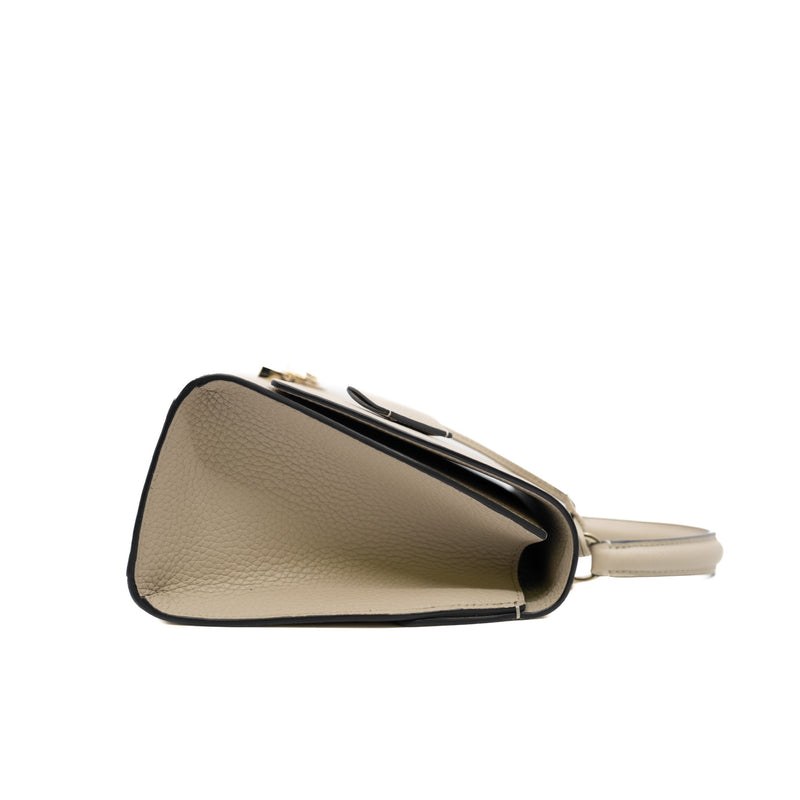 Moynat Rejane PM In Leather Beige GHW
