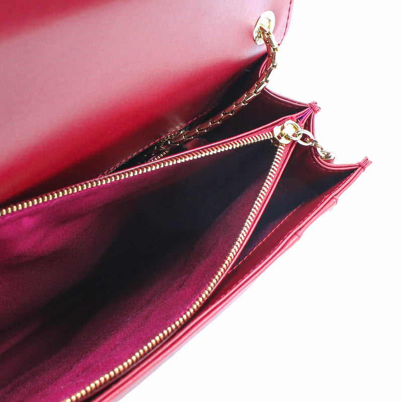 SERPENTINE MM RED DOUBLE FLAP GHW - L'UXE LINK
