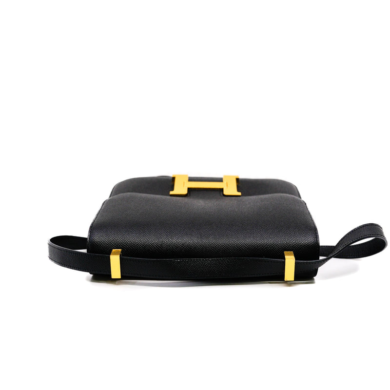 constance 24 in epsom black ghw T stamp