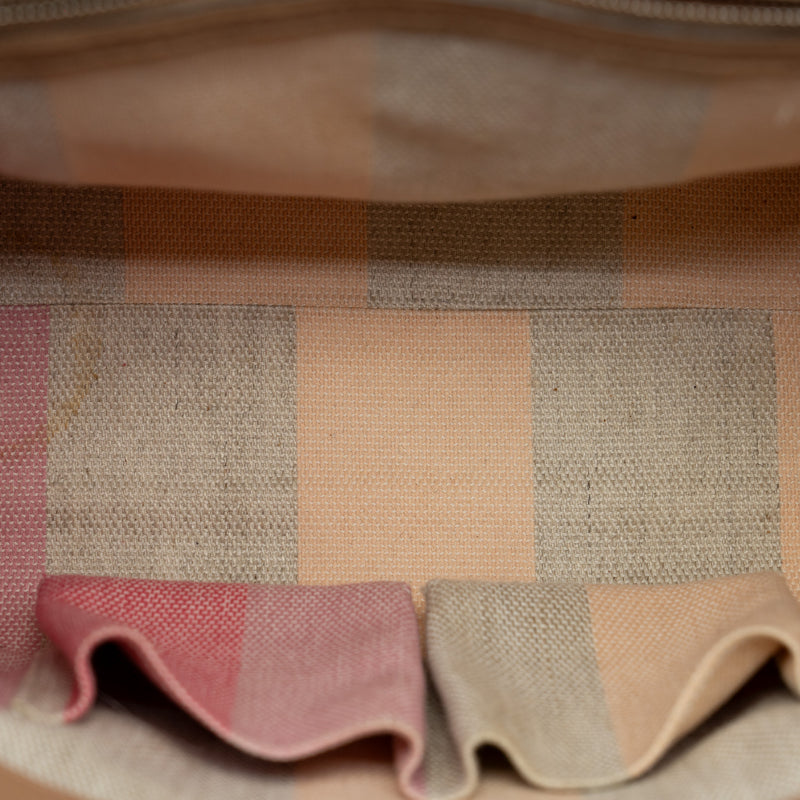 flap bag with bamboo buckle in calfskin beige brown phw - L'UXE LINK