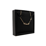 thumbnail necklace with chanel logo and diamond star ghw