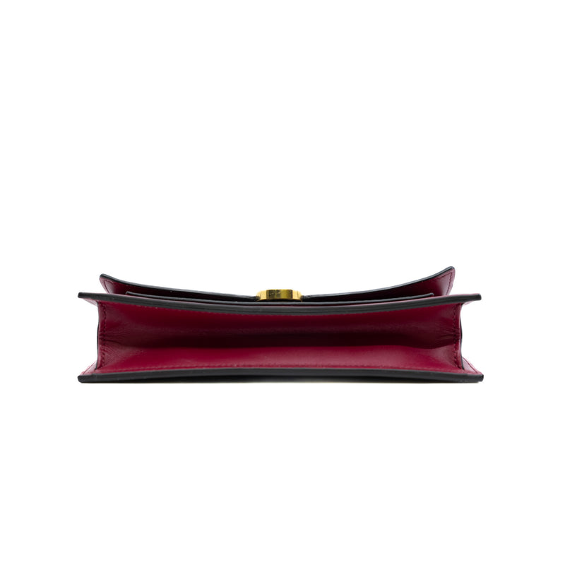 fuchsia woc monogram with red chain bag year 2019 - L'UXE LINK