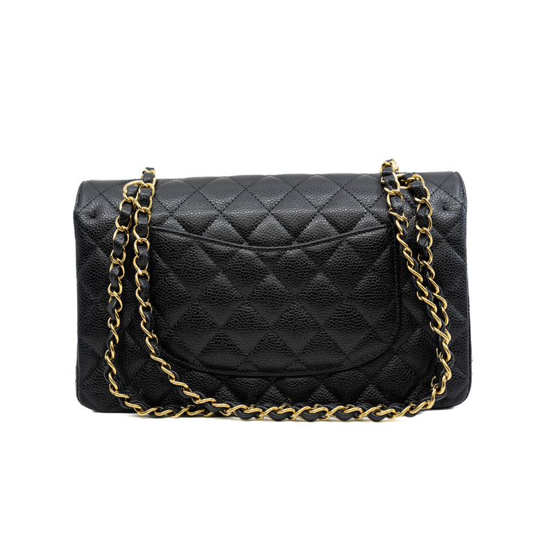 medium cf in caviar black ghw microchip #UNA1XXXX