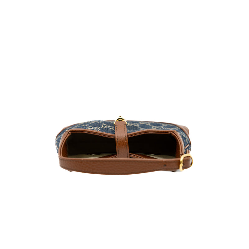 mini Jackie 1961 in denim/brown leather ghw 2022