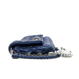thumbnail nappa matelasse crystal in navy calfskin phw