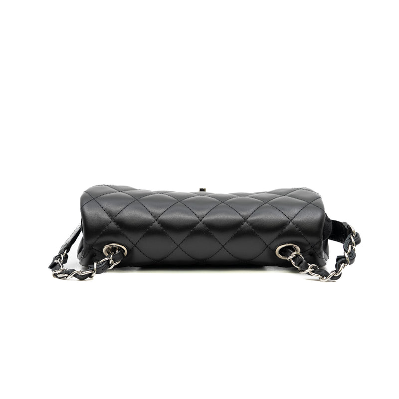 belt bag in black lambskin phw