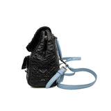 thumbnail sequins backpack in black/blue leather phw 2016